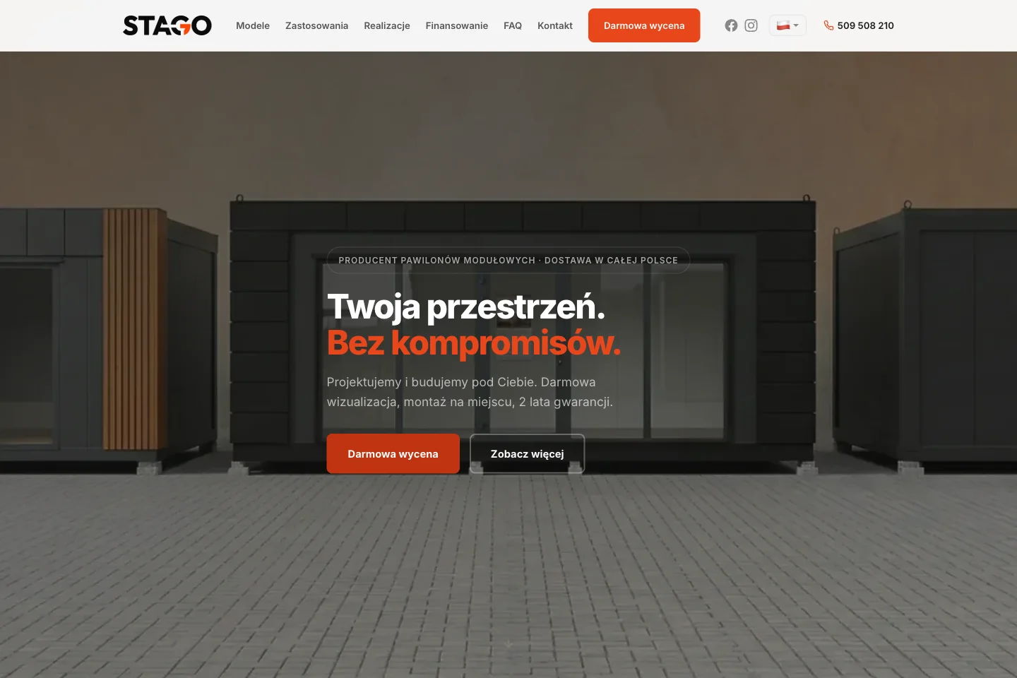 STAGO — Pierwsze wrażenie, zrzut strony realizacji ISIKO